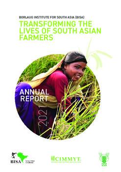 Transforming the lives of South Asian farmers, Annual Report, 2021