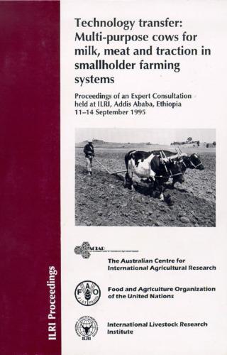 Social and cultural attitudes towards adoption of cow traction