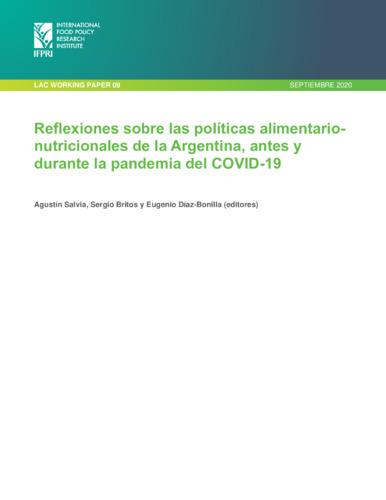 Reflexiones sobre las políticas alimentario-nutricionales de la Argentina, antes y durante la pandemia del COVID-19