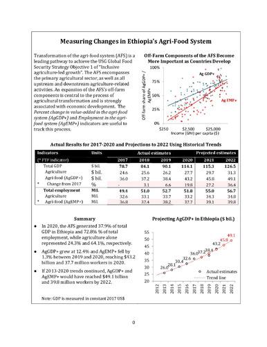 Measuring changes in Ethiopia’s agri-food system