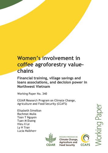 Women’s involvement in coffee agroforestry value-chains: Financial training, Village Savings and Loans Associations, and Decision power in Northwest Vietnam