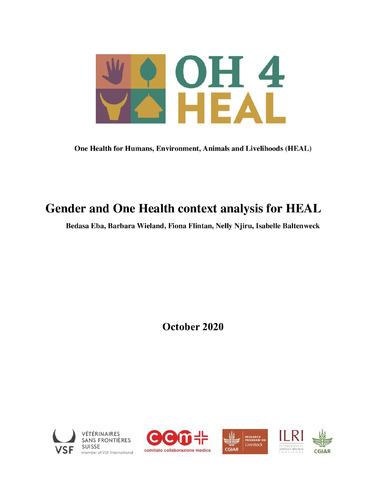 Gender and One Health context analysis for HEAL