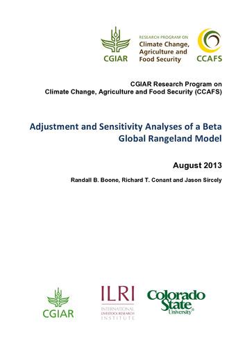 Adjustment and Sensitivity Analyses of a Beta Global Rangeland Model