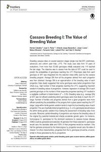 Cassava Breeding I: The value of breeding value