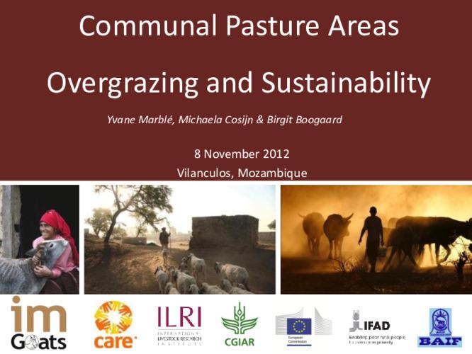 Communal Pasture Areas Overgrazing and Sustainability