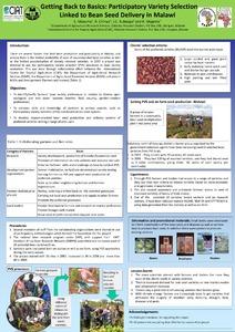 Getting back to basics : participatory variety selection linked to bean seed delivery in Malawi