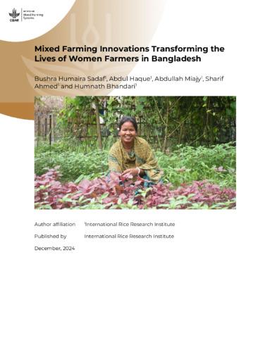 Mixed Farming Innovations Transforming the Lives of Women Farmers in Bangladesh