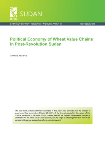 Political economy of wheat value chains in post-revolution Sudan