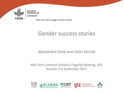 Gender success stories