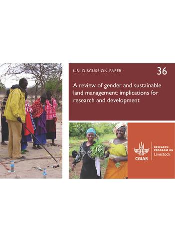 A review of gender and sustainable land management: Implications for research and development