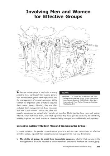 Involving men and women for effective groups