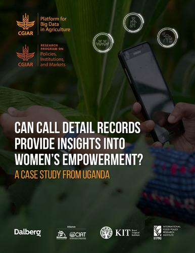 Can call detail records provide insights into women’s empowerment? A case study from Uganda