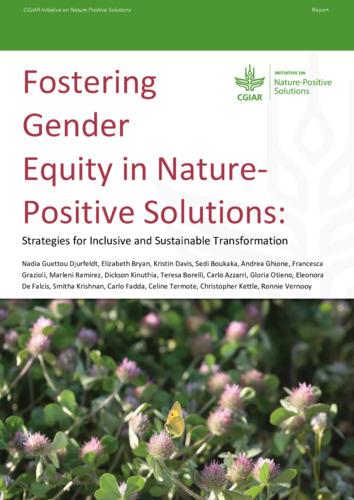 Fostering gender equity in Nature-Positive Solutions - Strategies for inclusive and sustainable transformation