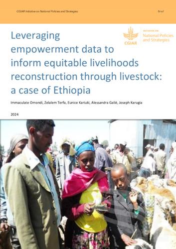 Leveraging empowerment data to inform equitable livelihoods reconstruction through livestock: a case of Ethiopia