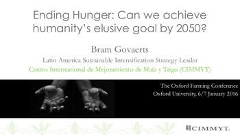 Ending hunger: Can we achieve humanity’s elusive goal by 2050?