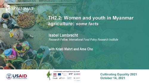 TH2.2: Gender and youth in Myanmar agriculture: some facts