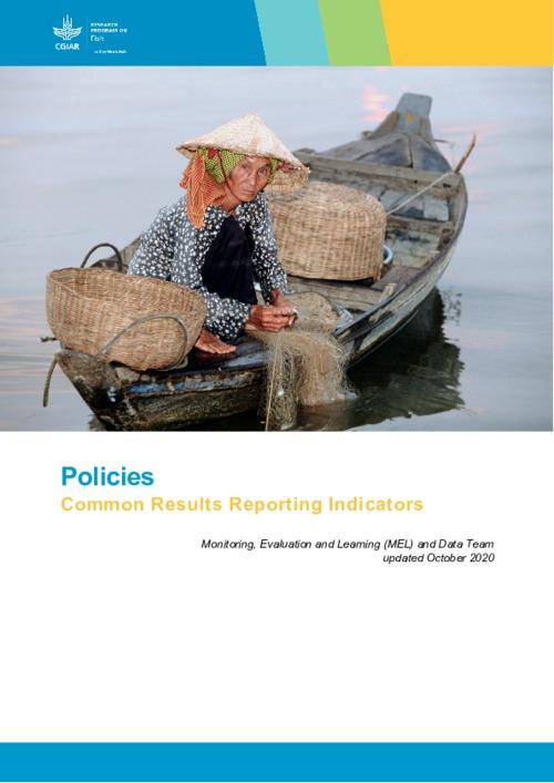 Policies: Common results reporting indicator