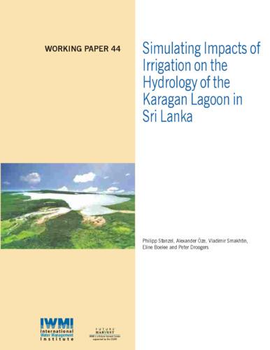 Simulating impacts of irrigation on the hydrology of the Karagan Lagoon in Sri Lanka