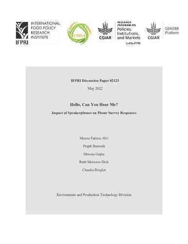Hello, can you hear me? Impact of speakerphones on phone survey responses