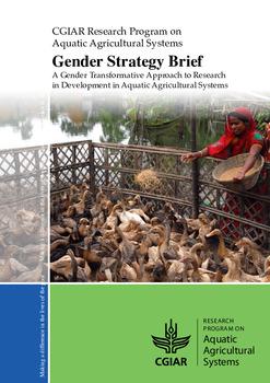 Gender strategy brief: A gender transformative approach to research in development in aquatic agricultural systems
