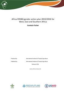 Africa RISING gender action plan 2015/2016 for West, East and Southern Africa