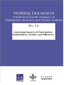 Assessing impacts of participation: stakeholders, gender, and difference