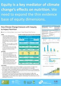 How climate change interacts with inequity to impact nutrition