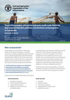 Promoting greater coherence between small-scale fisheries and social protection policies, mechanisms and programs in Cambodia: Research Summary