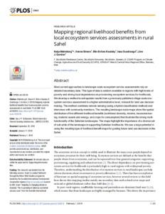 Mapping regional livelihood benefits from local ecosystem services assessments in rural Sahel