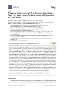 Mapping Grain Iron and Zinc Content Quantitative Trait Loci in an Iniadi-Derived Immortal Population of Pearl Millet