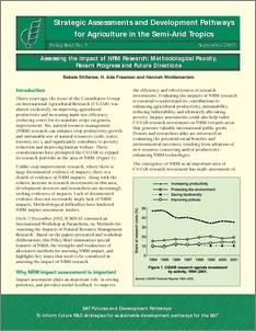 Assessing the Impact of NRM Research: Methodological Paucity Recent Progress and Future Directions