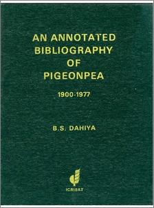 An annotated bibliography of pigeonpea 1900-1977