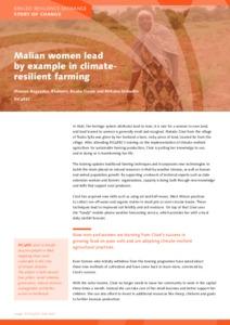 Malian women lead by example in climate resilient farming