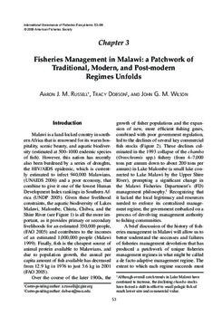 Fisheries management in Malawi: a patchwork of traditional, modern, and post-modern regimes unfolds