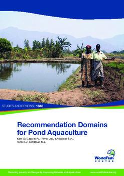 Recommendation domains for pond aquaculture