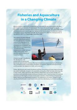 Fisheries and aquaculture in a changing climate