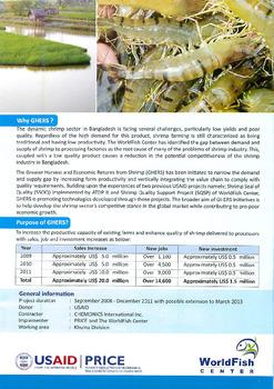 GHERS: Greater Harvest and Economic Returns from Shrimp