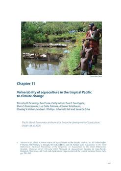 Vulnerability of aquaculture in the tropical Pacific to climate change