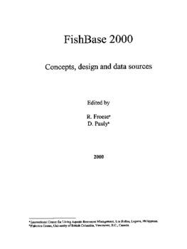 FishBase 2000: Concepts, designs and data sources