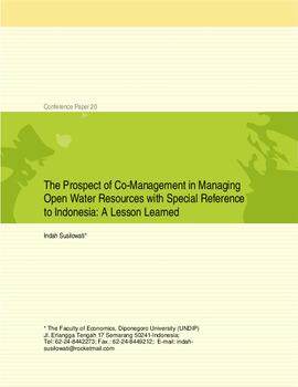 The prospect of co-management in managing open water resources with special reference to Indonesia: a lesson learned