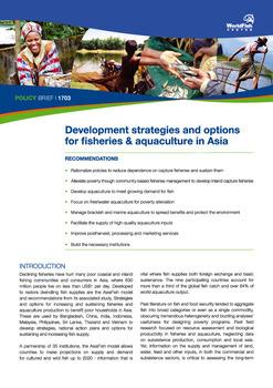 Development strategies and options for fisheries and aquaculture in Asia