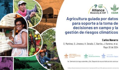 Agricultura guiada por datos para soporte a la toma de decisiones en campo y la gestión de riesgos climáticos en Guatemala