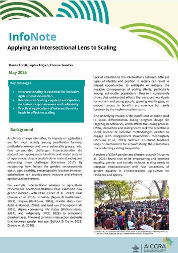 Applying an intersectional lens to scaling