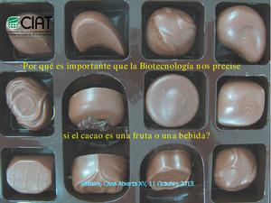 Por qué es importante que la biotecnología nos precise, si el cacao es una bebida o una fruta?