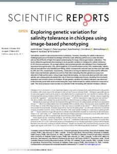 Exploring genetic variation for salinity tolerance in chickpea using image-based phenotyping