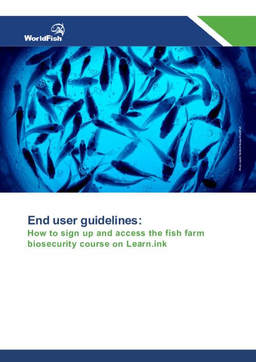 End user guidelines: How to sign up and access the fish farm biosecurity course on Learn.ink