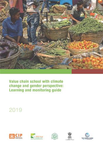 Value chain school with climate change and gender perspective: Learning and monitoring guide.