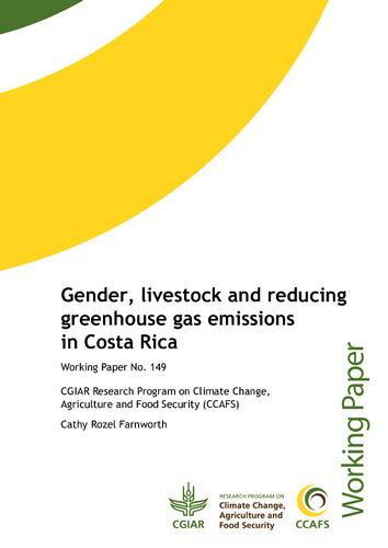 Gender, livestock and reducing greenhouse gas emissions in Costa Rica