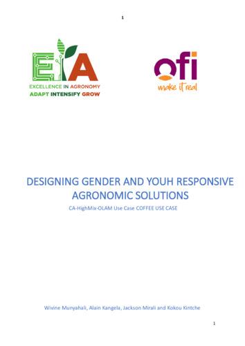 Designing gender and youth responsive agronomic solutions for CA-HighMix-OLAM use case