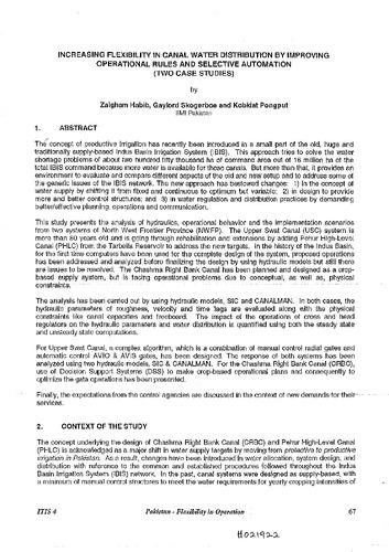 Increasing flexibility in canal water distribution by improving operational rules and selective automation (two case studies)